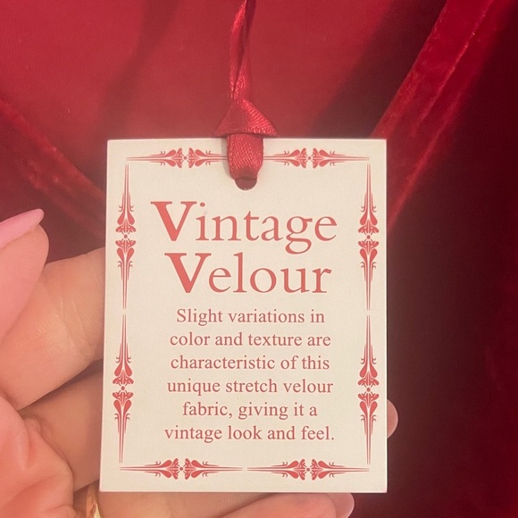 LG Rich Red Velvet Camisole Top - Picture 3 of 4